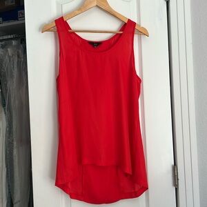 Jack red split back tank